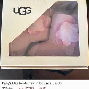 NEW UGG baby BOOTS SIZE 02/03